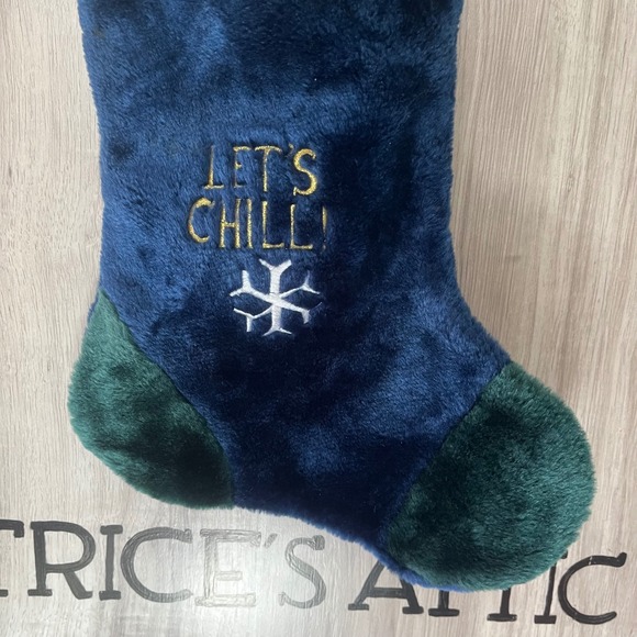 2007 Prima Creations Plush Penguin Christmas Stocking 22" Let's Chill - Picture 4 of 7